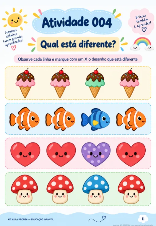 Atividade: Atenção e percepção visual