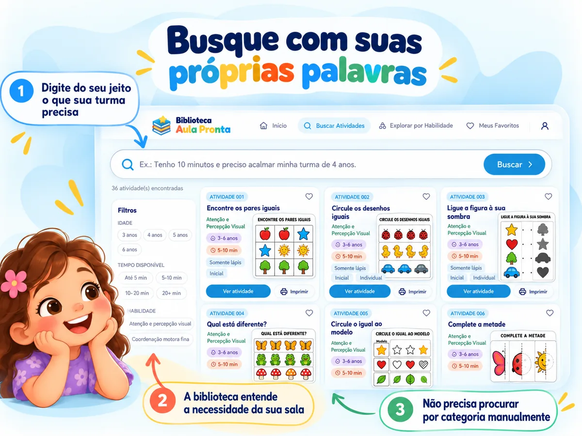 Passo 2: Busque com suas próprias palavras