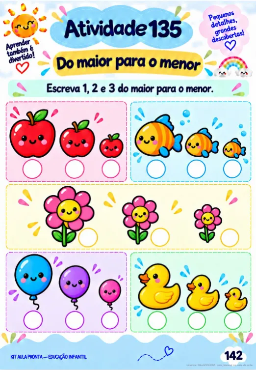 Atividade: Cores, formas e noções espaciais